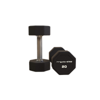 Rubber Octagonal Dumbell 2.5 - 25 kg