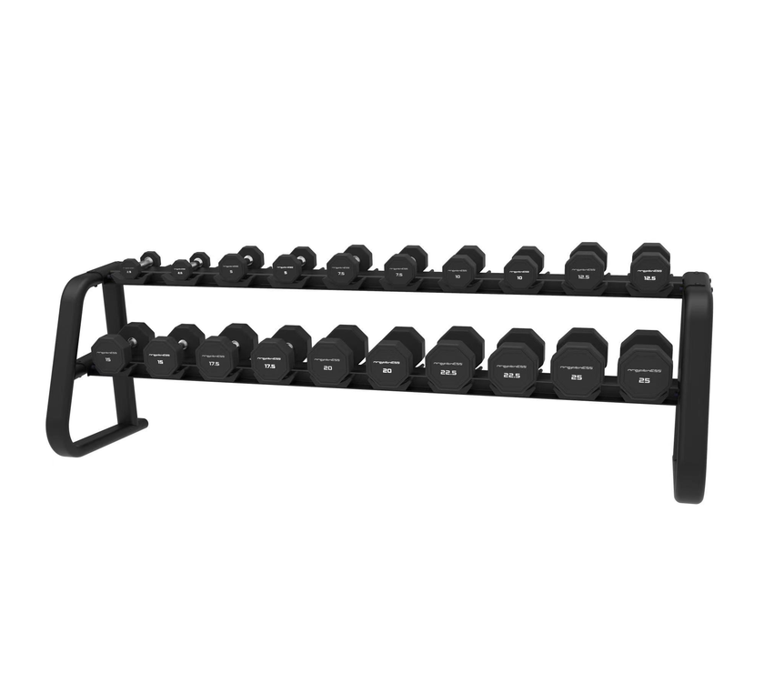 Rubber Octagonal Dumbell 2.5 - 25 kg