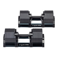 Par Octagonal Adjustable Dumbells 2 Increments 32kg