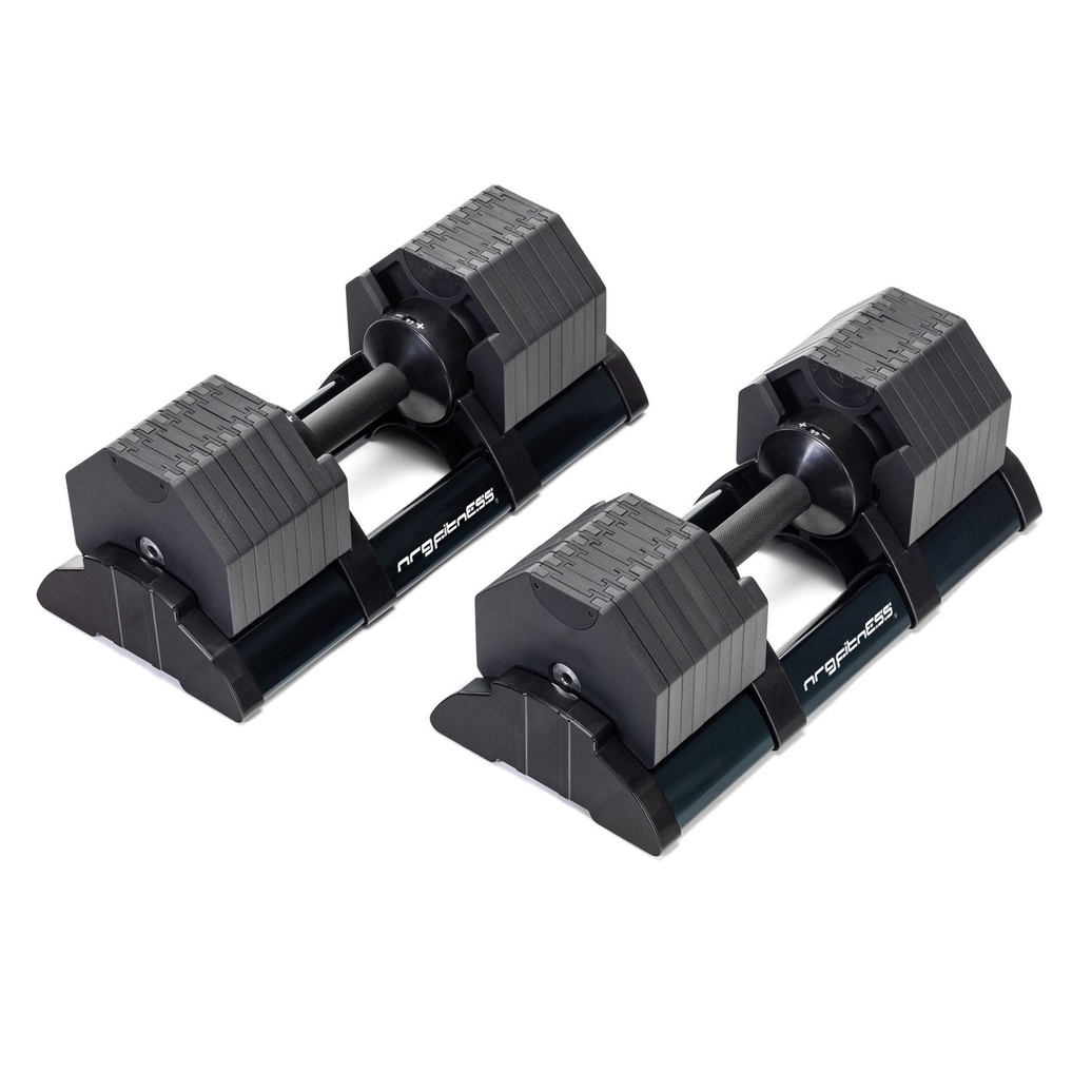 Par Octagonal Adjustable Dumbells 2 Increments 32kg